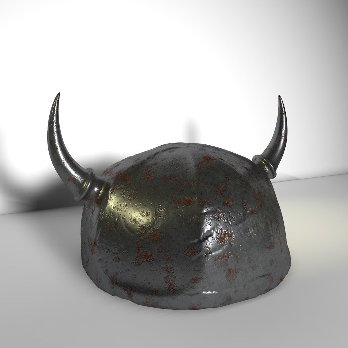 Viking Helmet Low-poly 3D model_2