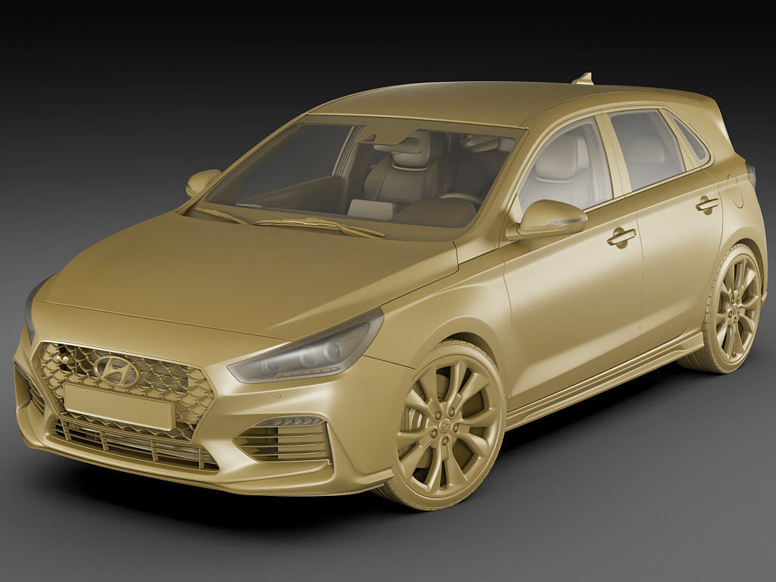 Hyundai i30 N 2018 3D model_15