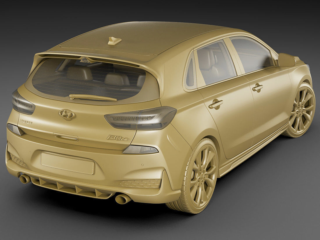 Hyundai i30 N 2018 3D model_16