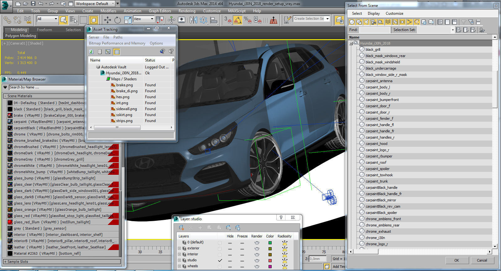 Hyundai i30 N 2018 3D model_22