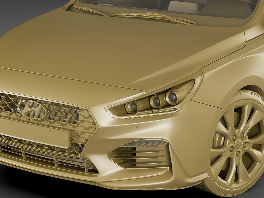 Hyundai i30 N 2018 3D model_17