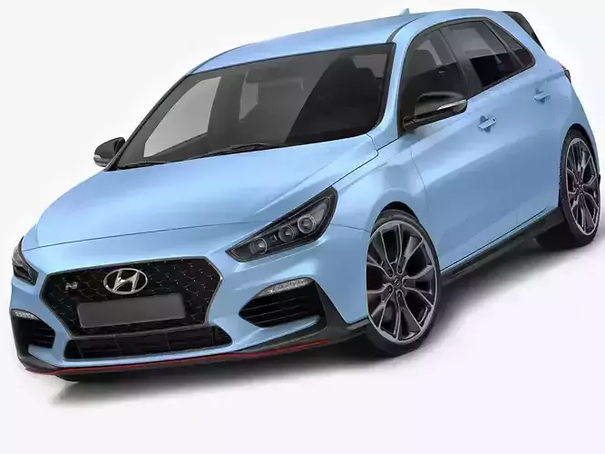 Hyundai i30 N 2018 3D model Hyundai i30 N 2018 3D model