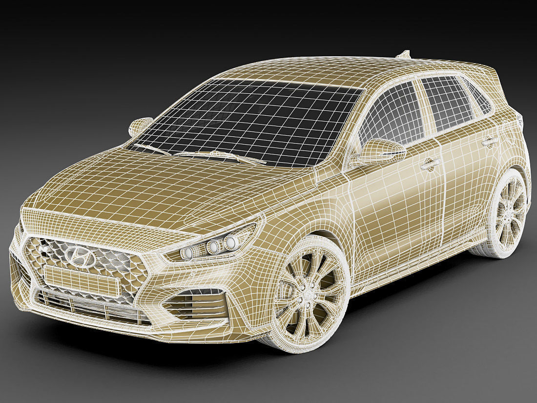 Hyundai i30 N 2018 3D model_19