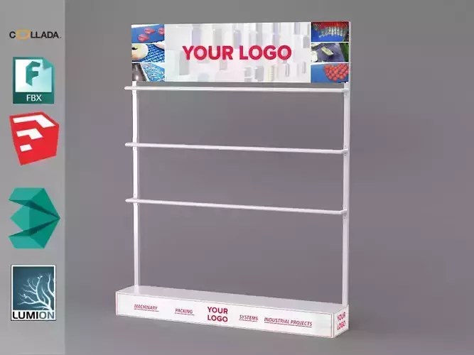 Display Stand Low-poly 3D model