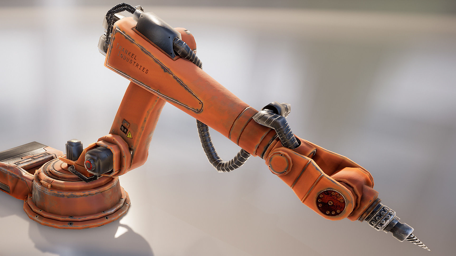 Industrial Props Set Low-poly 3D model_4