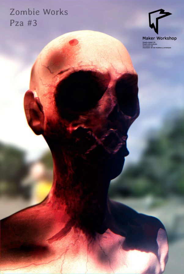 Sewed Zombie Free 3D print model_1