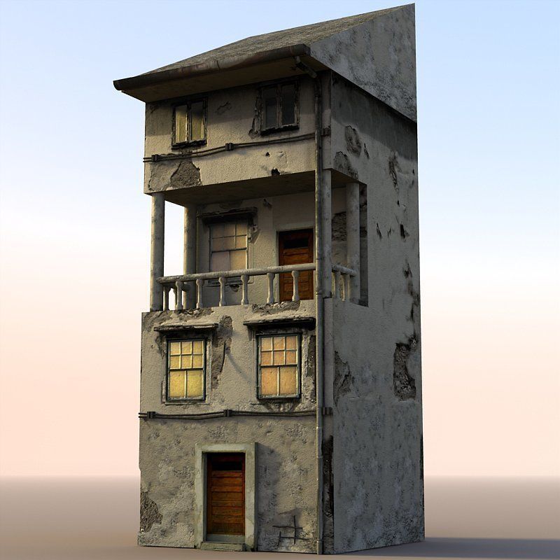 Lowpoly Game-Ready House pack Low-poly 3D model_3