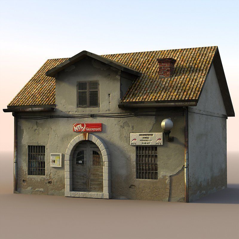 Lowpoly Game-Ready House pack Low-poly 3D model_4