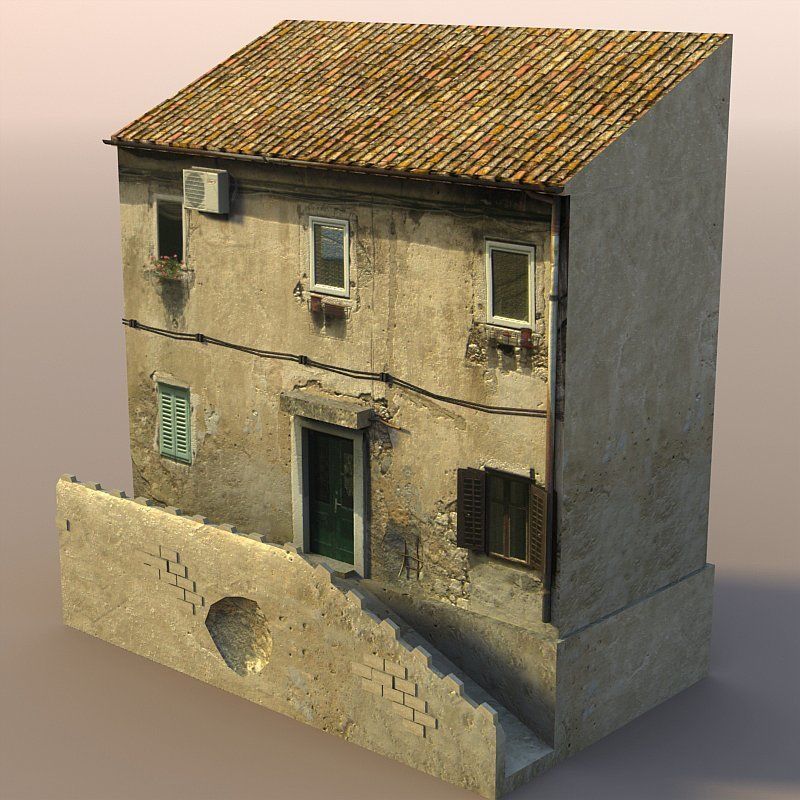 Lowpoly Game-Ready House pack Low-poly 3D model_2