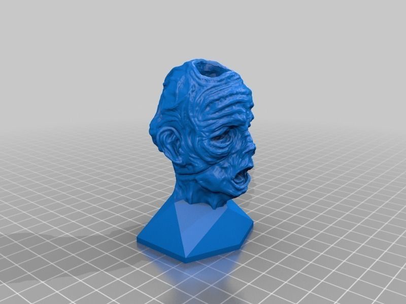 Zombie Pen Holder Free 3D print model_1