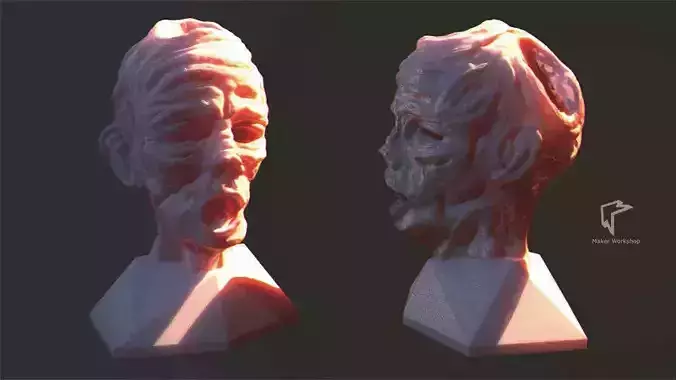 Zombie Pen Holder Free 3D print model