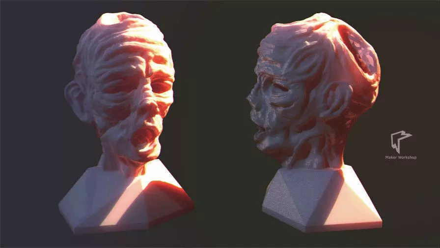 Zombie Pen Holder Free 3D print model_0