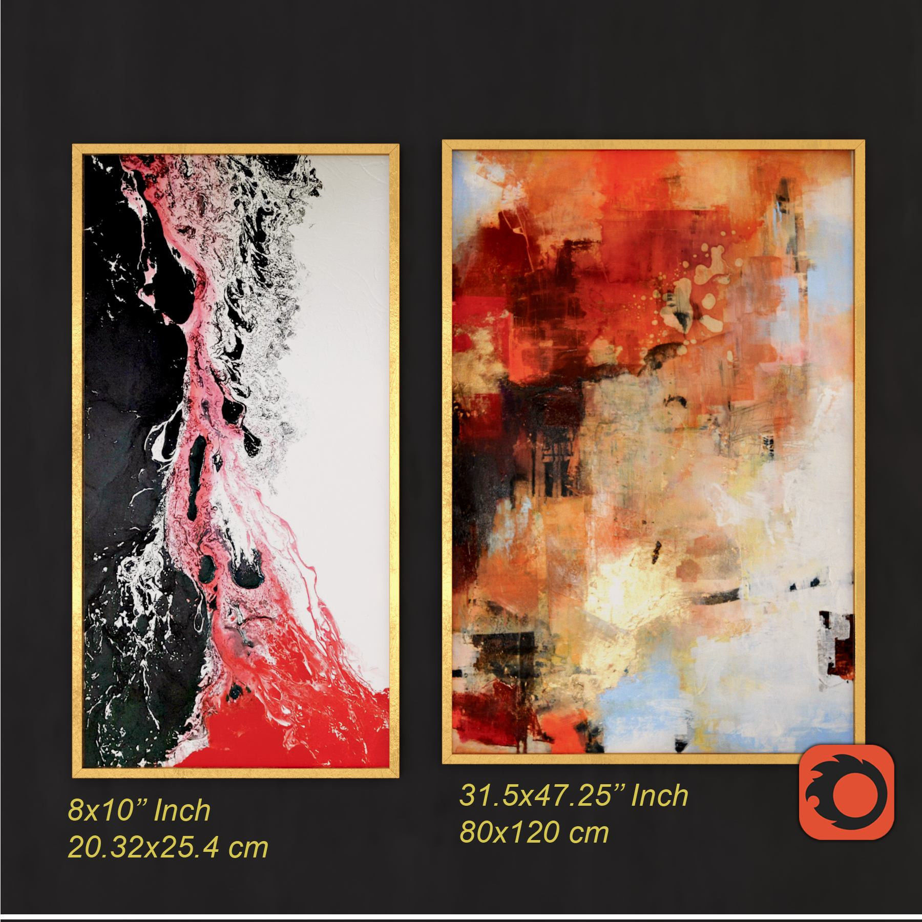 Abstract Painting 006 Low-poly 3D model_3