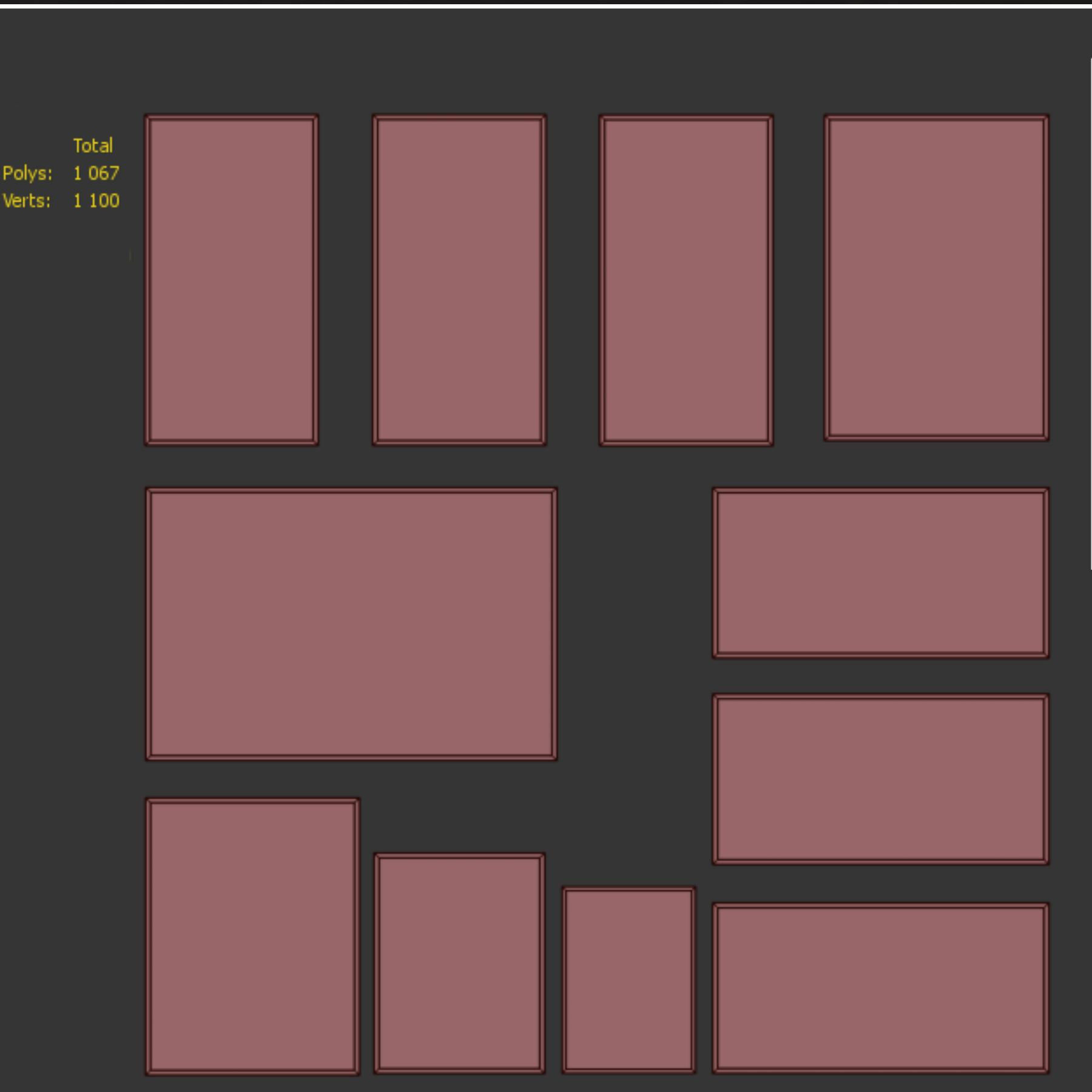 Abstract Painting 006 Low-poly 3D model_6