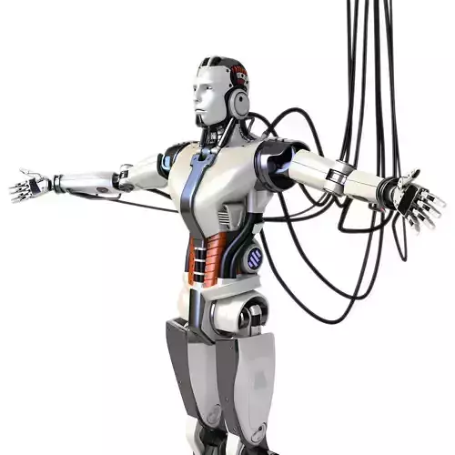Man cyborg robot 3D model