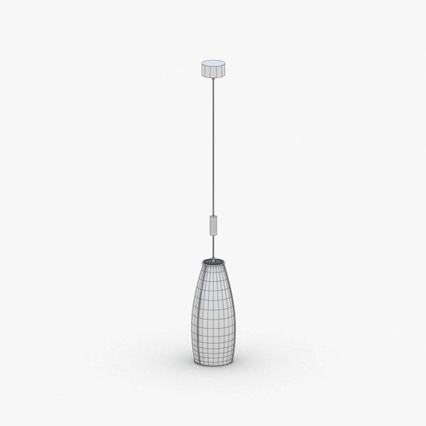 1494 - Hanging Lamp Low-poly 3D model_4