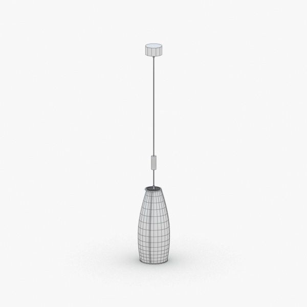 1494 - Hanging Lamp Low-poly 3D model_3
