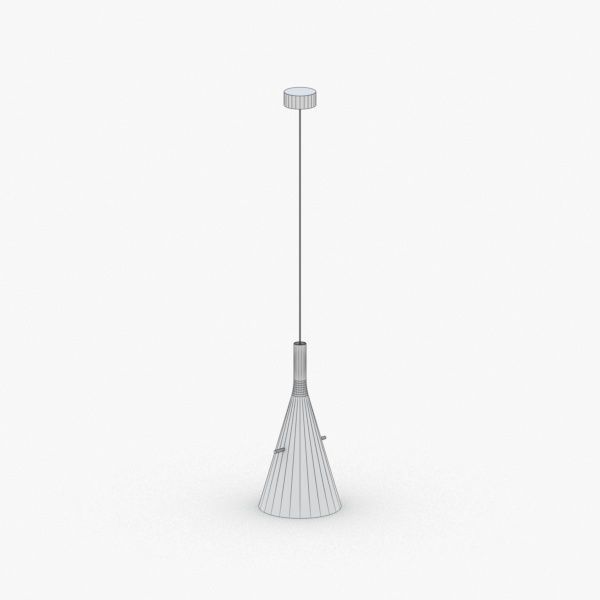 1495 - Hanging Lamp Low-poly 3D model_4