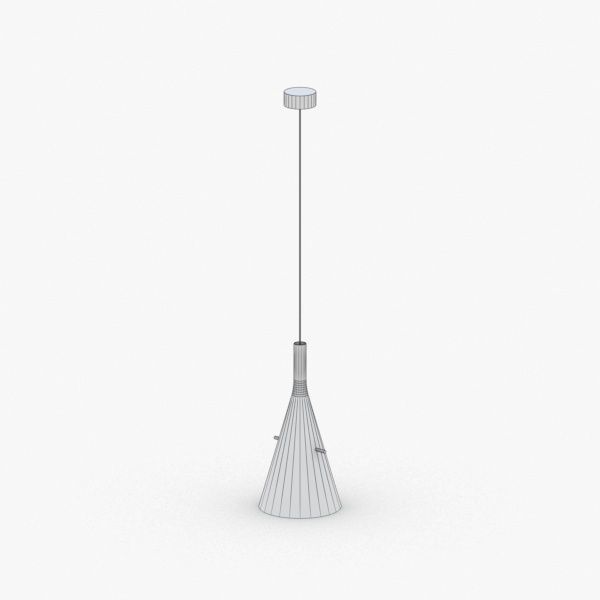 1495 - Hanging Lamp Low-poly 3D model_2
