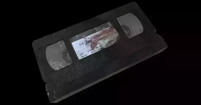 VHS Cassette Low-poly 3D model