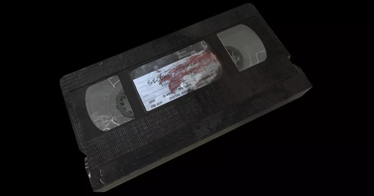 VHS Cassette Low-poly 3D model_0