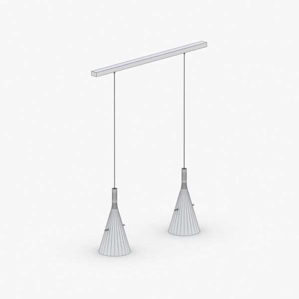 1496 - Hanging Lamp Low-poly 3D model_1
