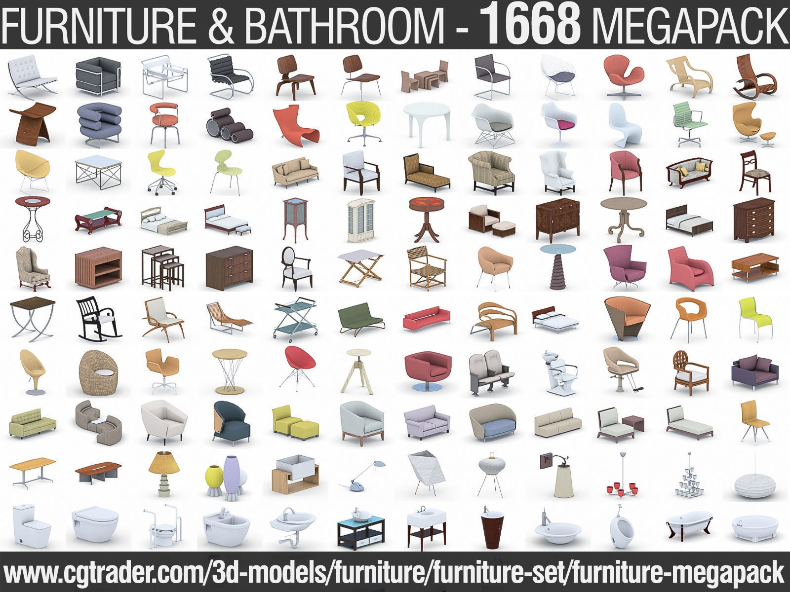1496 - Hanging Lamp Low-poly 3D model_5
