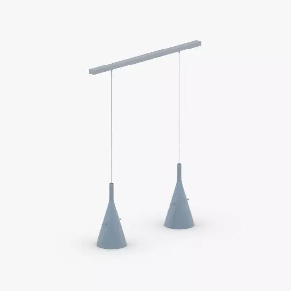 1496 - Hanging Lamp Low-poly 3D model_0