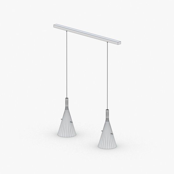 1496 - Hanging Lamp Low-poly 3D model_4