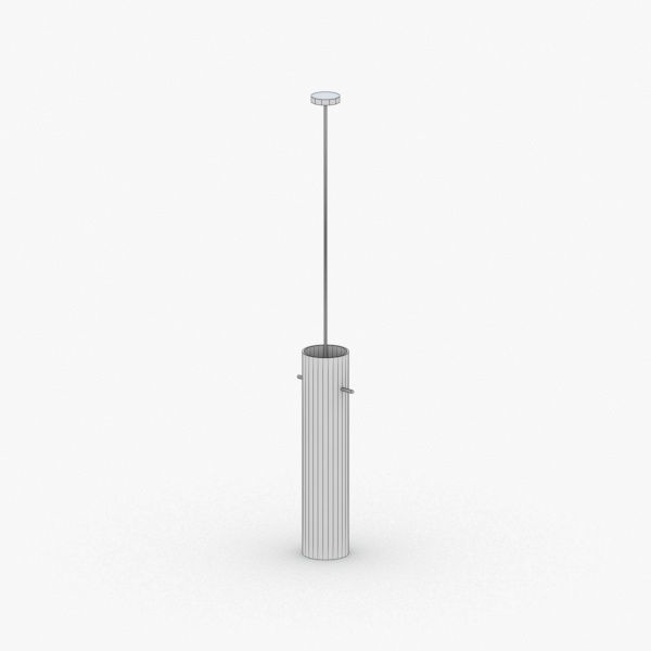 1501 - Hanging Lamp Low-poly 3D model_4