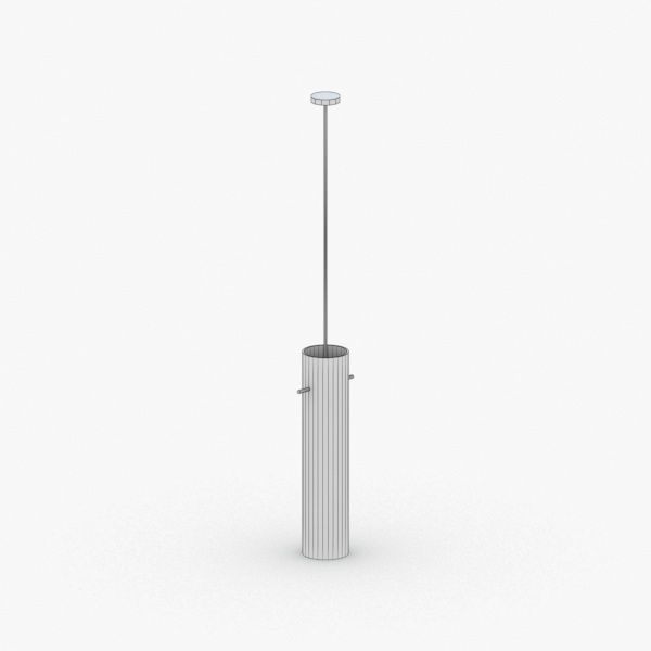 1501 - Hanging Lamp Low-poly 3D model_2