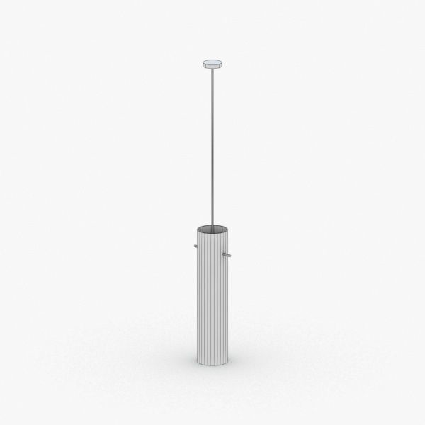 1501 - Hanging Lamp Low-poly 3D model_3