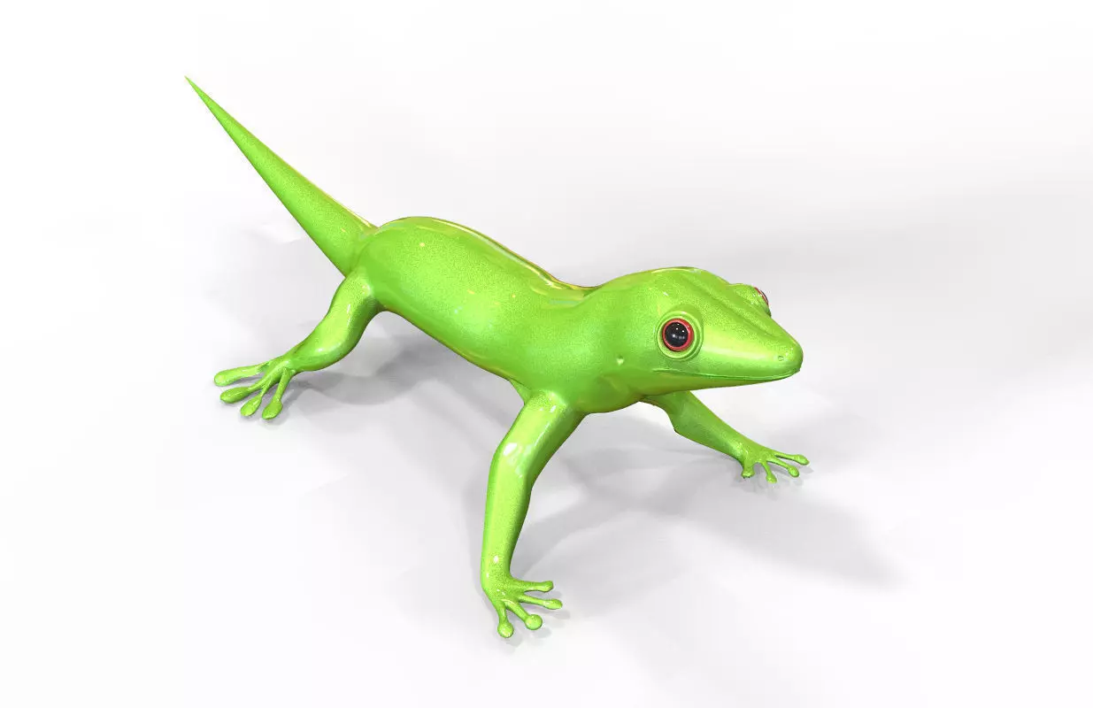 lizard decorative figurine 3D print model_0