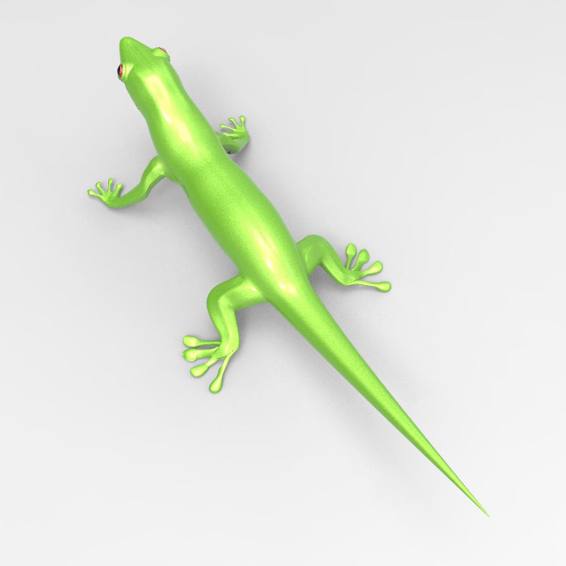 lizard decorative figurine 3D print model_1