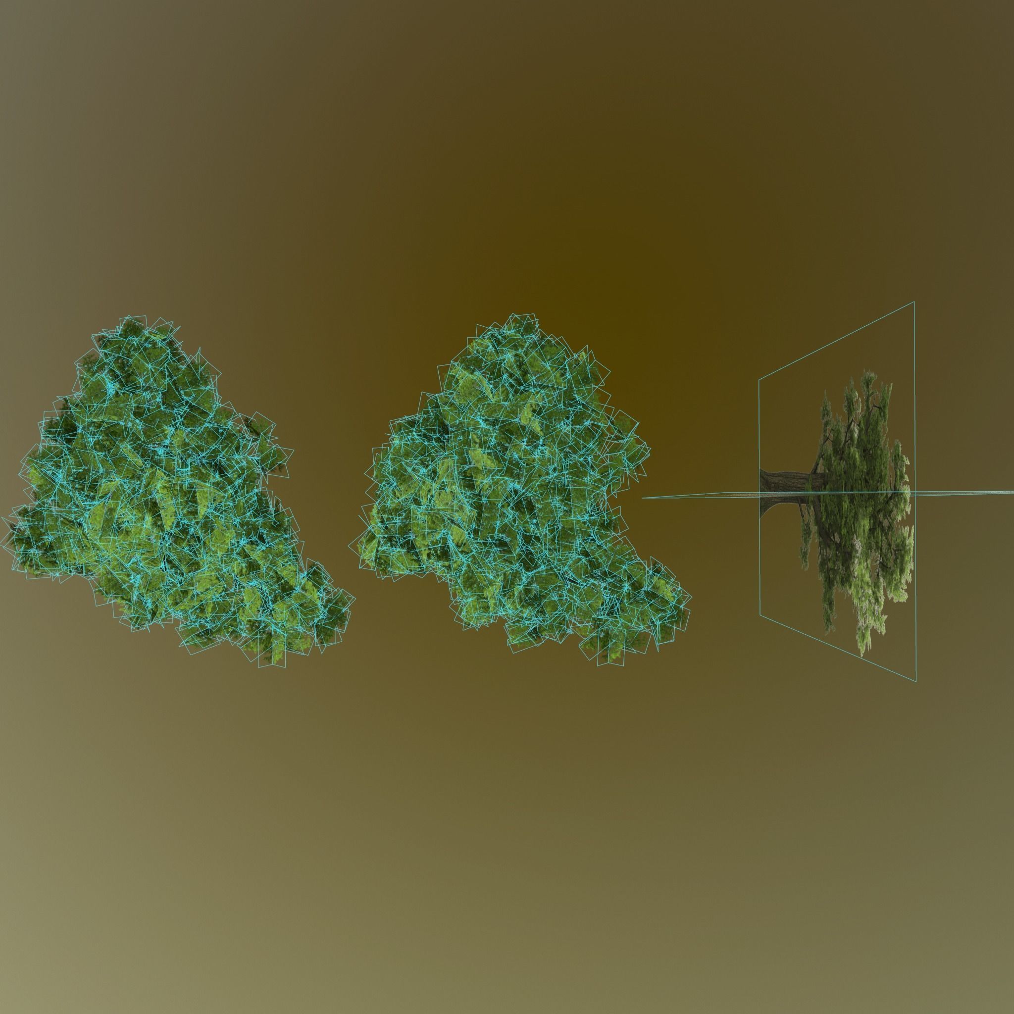 Pine- tree Low-poly 3D model_17