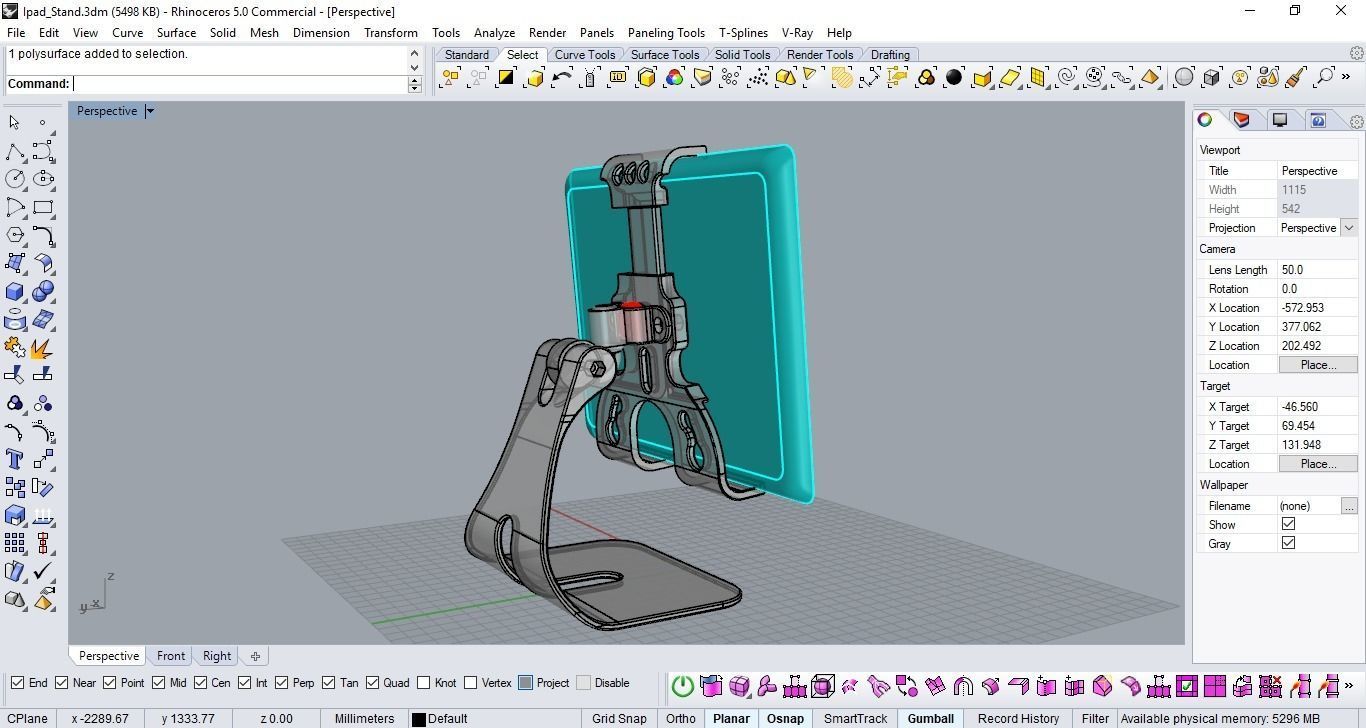 Ipad Stand 3D print model_2