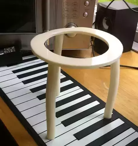 Tripod stool with two legs