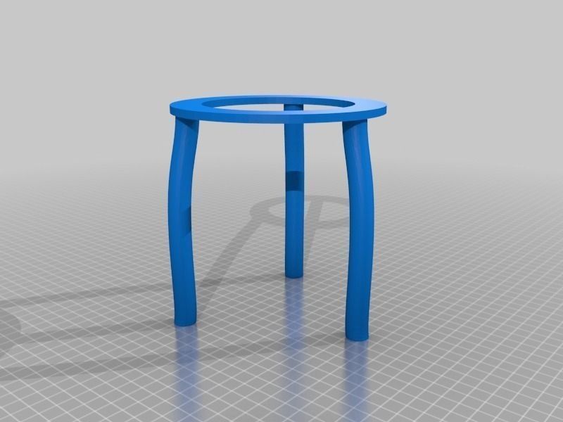 Tripod stool with two legs Free 3D print model_1