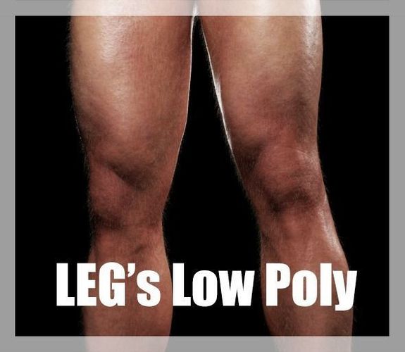 Legs Low Poly CG Low-poly 3D model