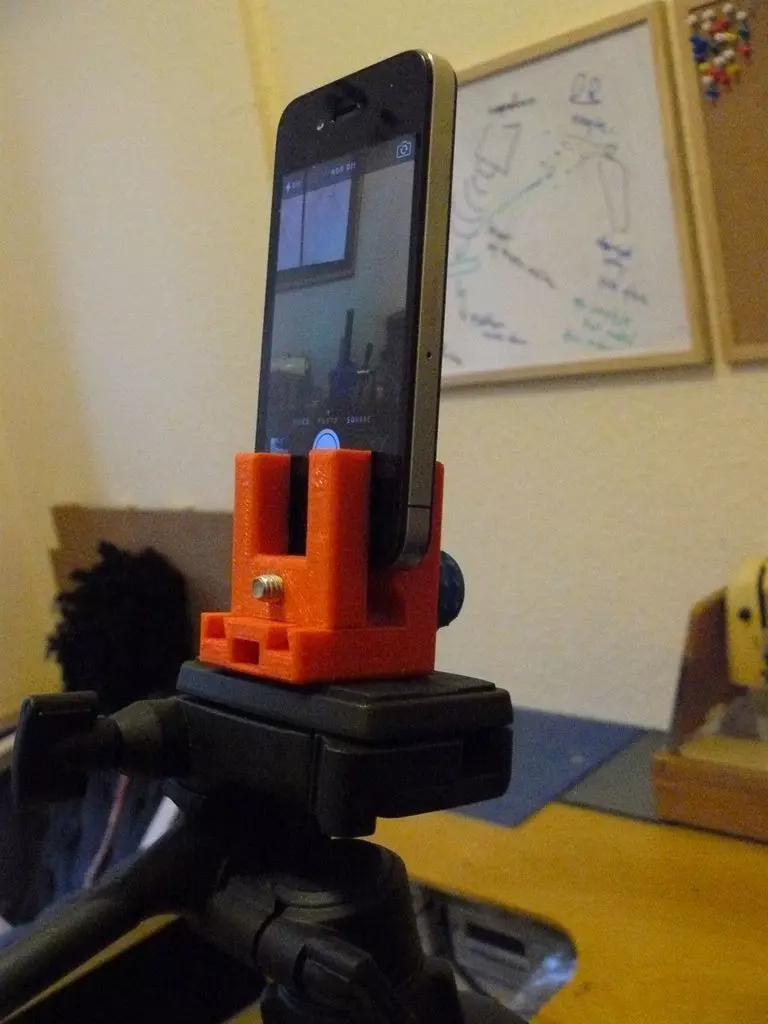 Tripod Phone Clamp v1 Free 3D print model_0