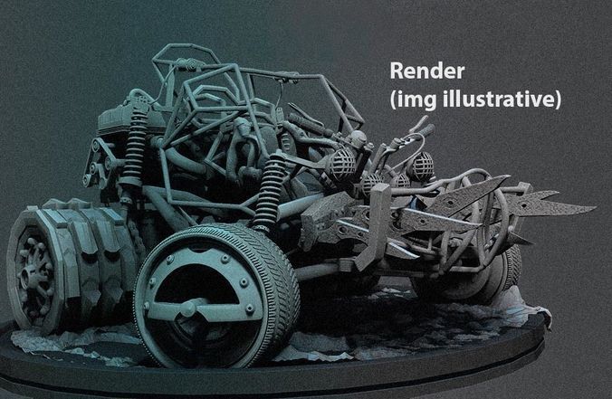 Orikart renderer mg 3D model