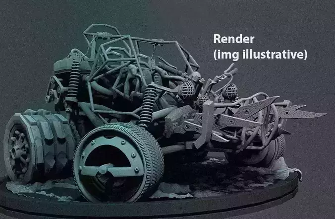 Orikart renderer mg 3D model