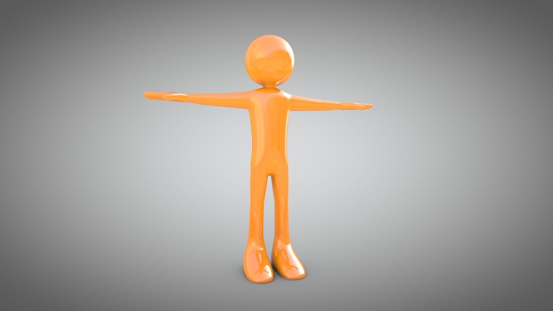 Stickman Rigged Low-poly 3D model_6