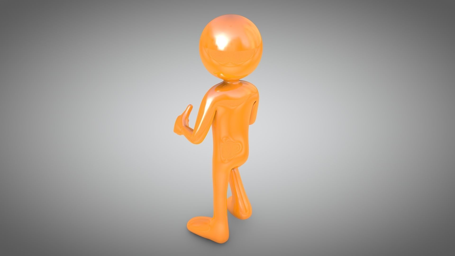Stickman Rigged Low-poly 3D model_4