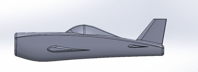 RC AIRPLANE BODY Free 3D print model