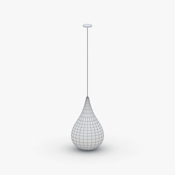1505 - Hanging Lamp Low-poly 3D model_2
