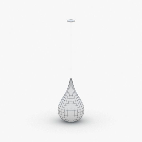 1505 - Hanging Lamp Low-poly 3D model_1