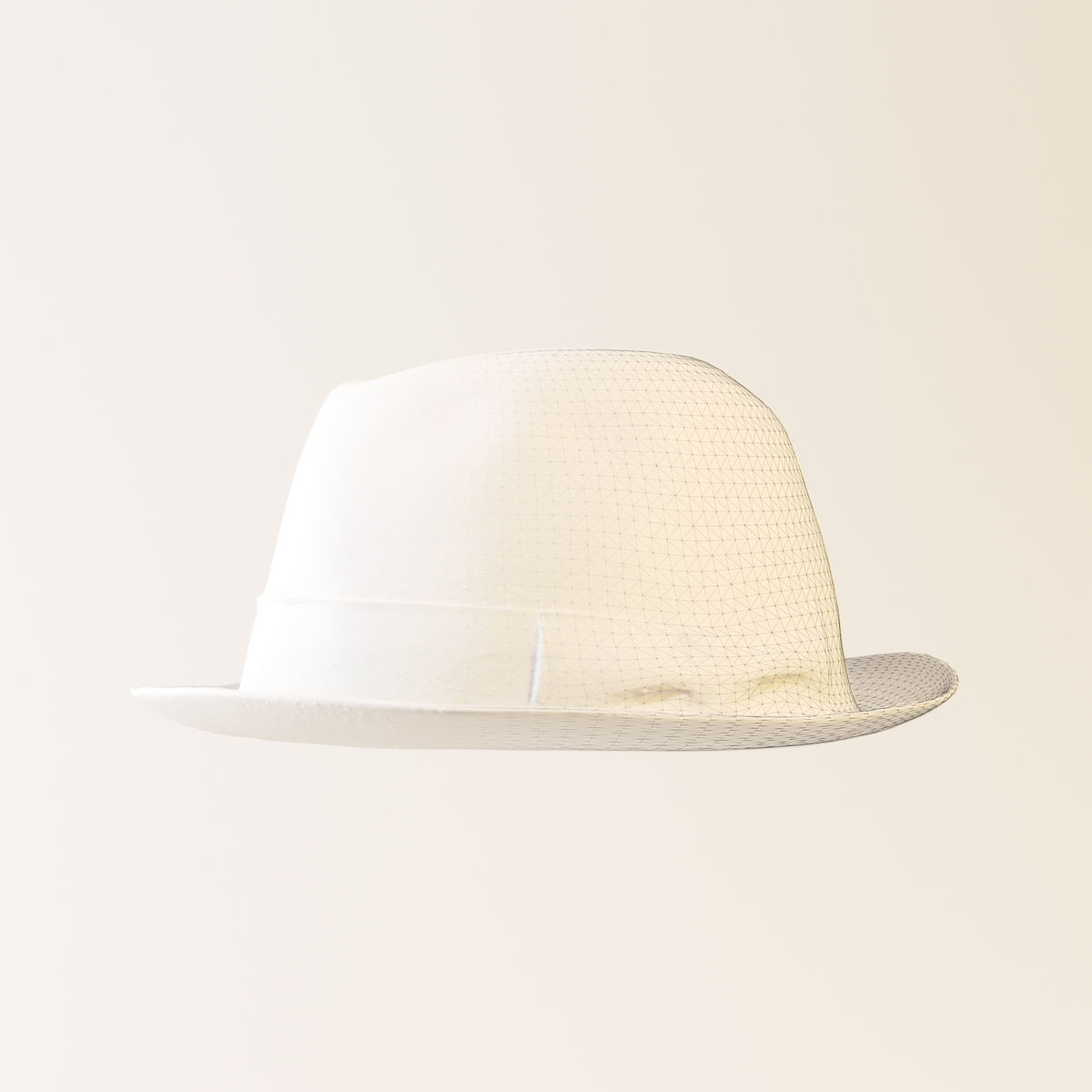 Soft Felt Hat 3D model_5