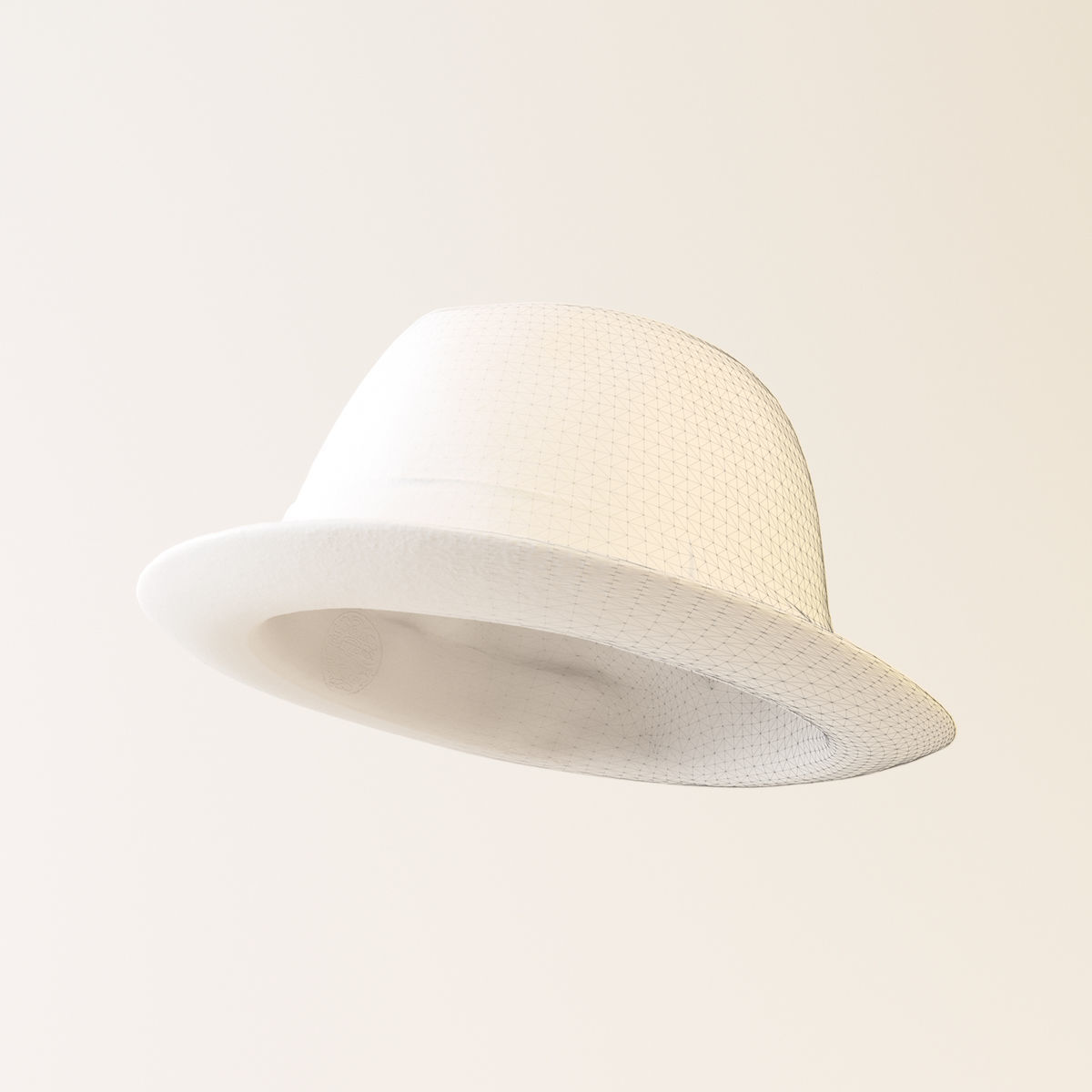 Soft Felt Hat 3D model_1