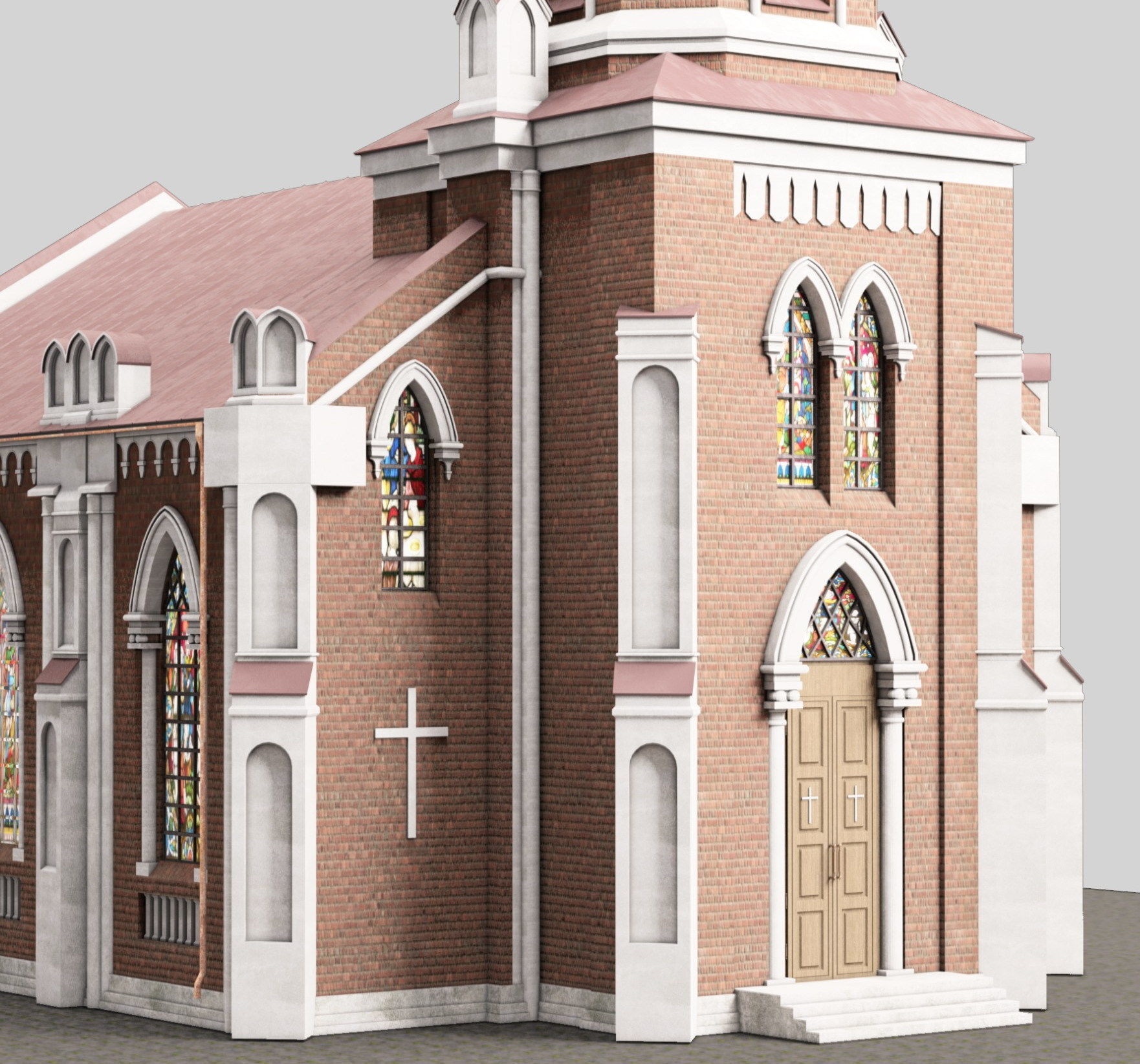 Cathedral church 3D model_4